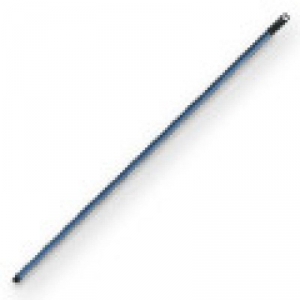 Hůl kovová modrá se závitem 120cm  pracovní